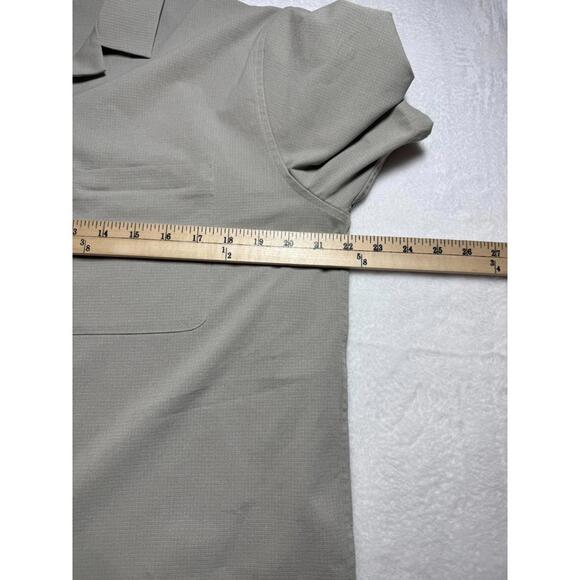 Lululemon (W/ PULLTAG!) Airing Easy Shirt Large Beige Vented - Picture 4 of 5